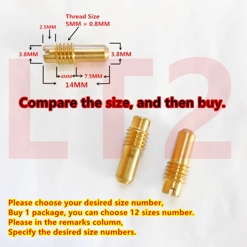 Mikuni Pilot Jet Drill Size Chart