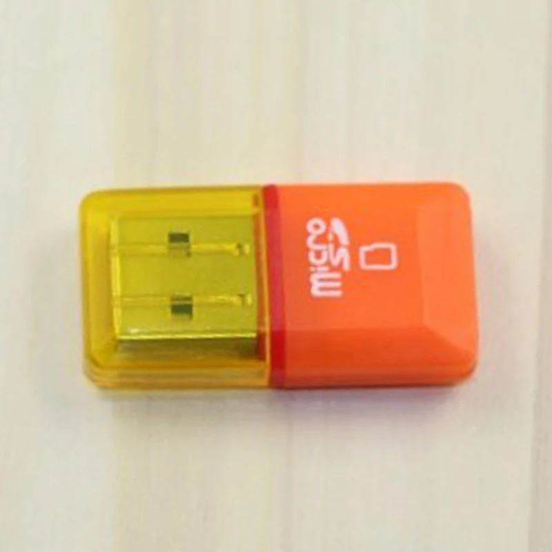 3 шт. Алмазный USB 2,0 высокоскоростной Micro HC TF кард-ридер Поддержка 128 МБ-32 Гб