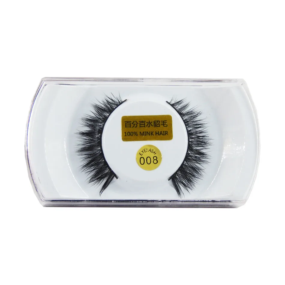 

1 Pair Handmade Winged Mink False Eyelashes Popular Super Long Winged Eyelash for Beauty Makeup-EMH008