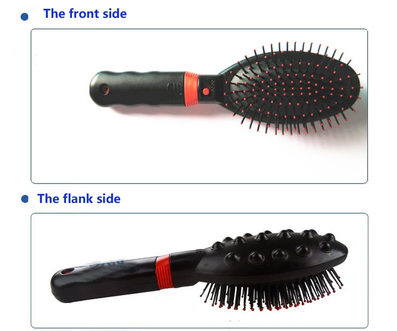 Электрическая массажная расческа на батарейках, расческа для волос, массажер для волос