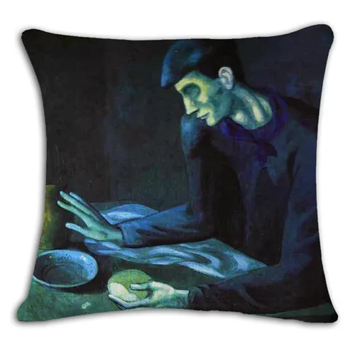 ZXZXOON известный Пикассо картина маслом квадратная декоративная подушка чехол из хлопка и льна наволочка для дивана дома 45x45 см - Цвет: 15