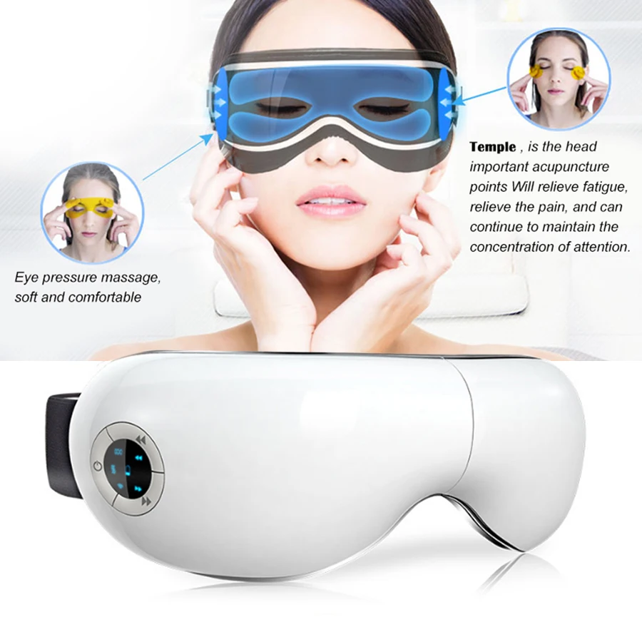 

Smart Eye Massager Air Pressure Shiatsu Massage Relieve Fatigue Eyes SPA Far-infrared Heating Relaxion Eye Soothing Massage