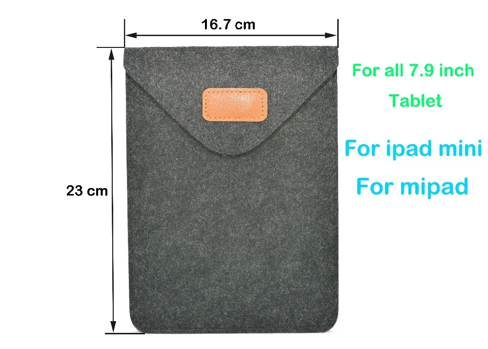 Простая сумка с войлочным рукавом 7 9 дюйма чехол для iPad mini 1/2/3/4 универсальная