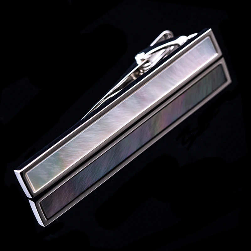 Muduh Collection quality cufflinks stickpin tie pin men wedding present white conch tie clip cufflinks stickpin 2017 products free shipping