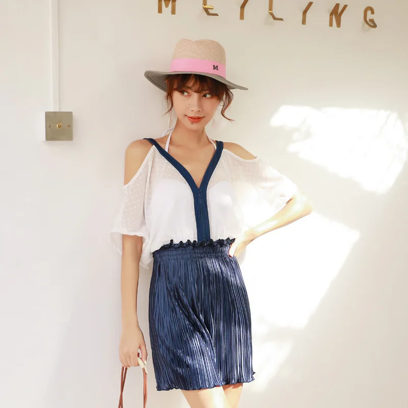 

2019 New Women Push Up One Piece Swimwear Summer Sexy Bathing Suit Sports Swimsuit Swimming Dress Beachwear Woman Swim Suits