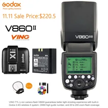 Godox V860II-S ttl Speedlite HSS GN60 2,4G Беспроводная литий-ионная батарея вспышка света+ X1T-S триггерный передатчик для камеры sony