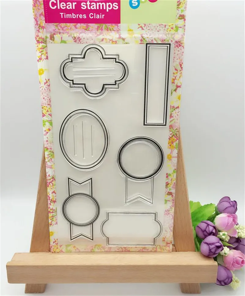 

all kinds of frame " Transparent Clear Silicone Stamps for DIY Scrapbooking Card Making Kids Christmas gift card YUW217