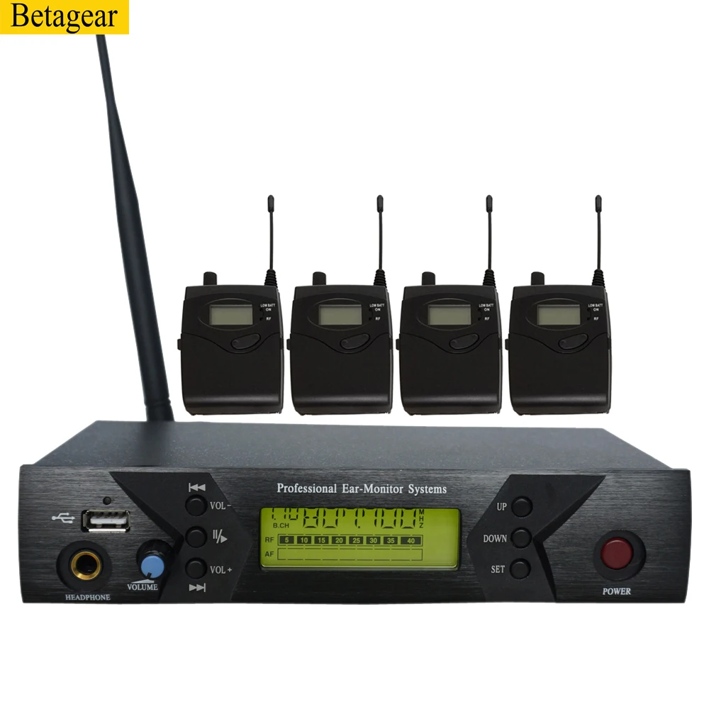 

Betagear BK510 MONO in ear monitor system professional stage audio wireless mic recevier uhf IEM 798-830MHz wireless system