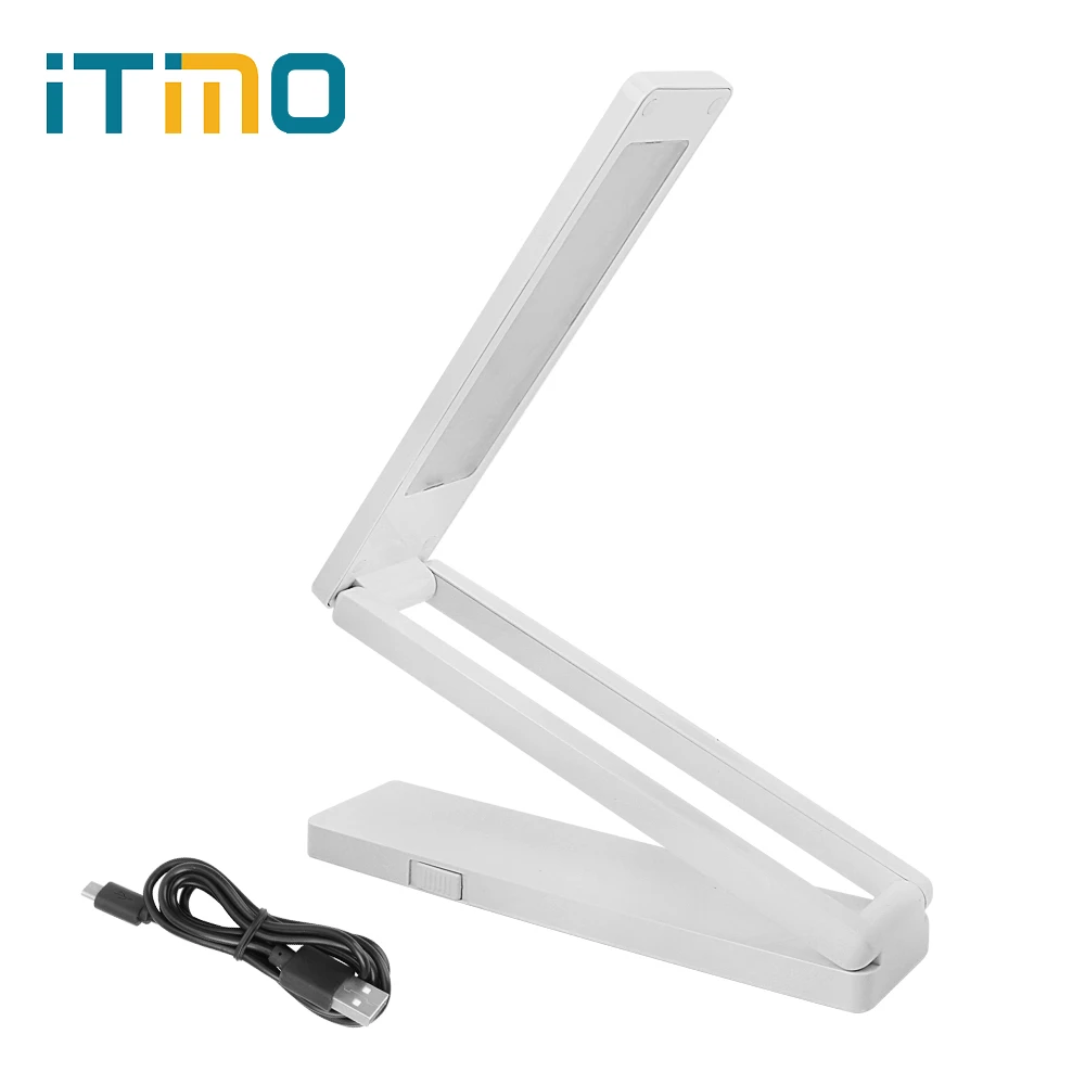 

iTimo Dimmable Desk Light USB Powered On/Off Switch Convenience LED Table Lamp Light Rechargeable Eye Protection for Student