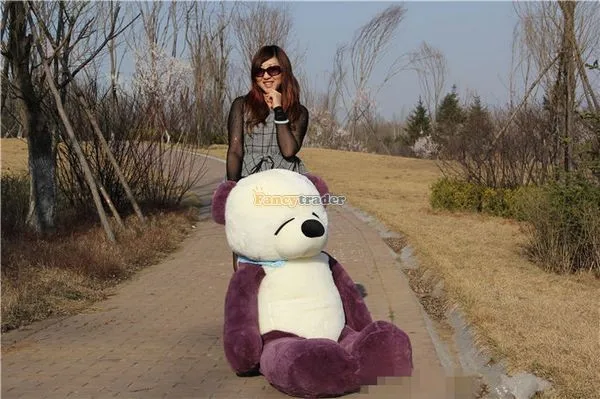 Fancytrader Real Picture! 63'' 160cm Giant Stuffed Plush Sleepy Purple Teddy Bear, Free Shipping FT50746 (3)