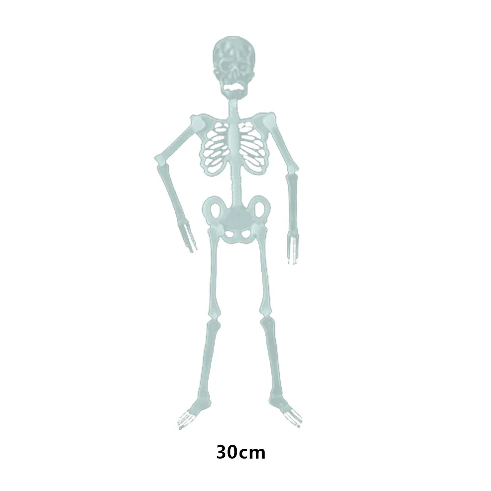 ISHOWTIENDA Scary Halloween Decoration Luminous Hanging Outdoor Party Horror Movable Skull Skeleton -Cosplayware Store