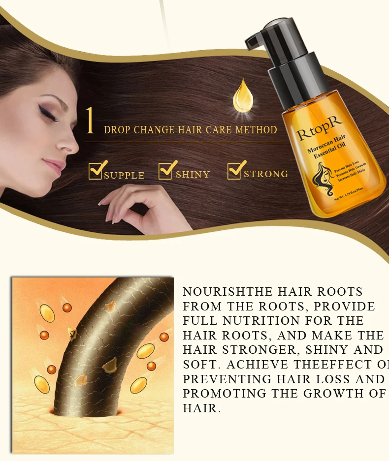 Средство для жидкого лечения волос эфирное масло эссенция для роста волос продукты для предотвращения выпадения волос уход за волосами Andrea 35 мл 2 шт