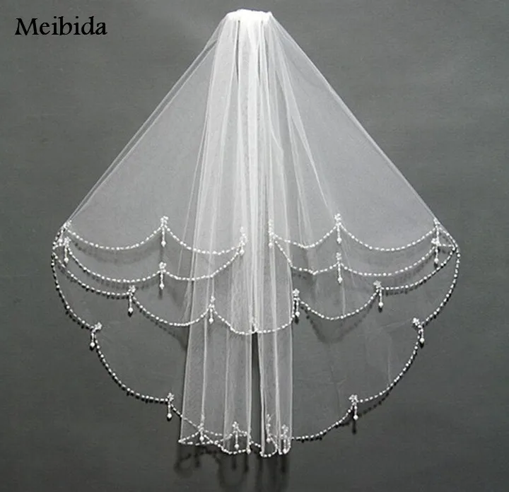 Opinion About Wedding Veils With Crystal Bead Edage Tocados De Novia