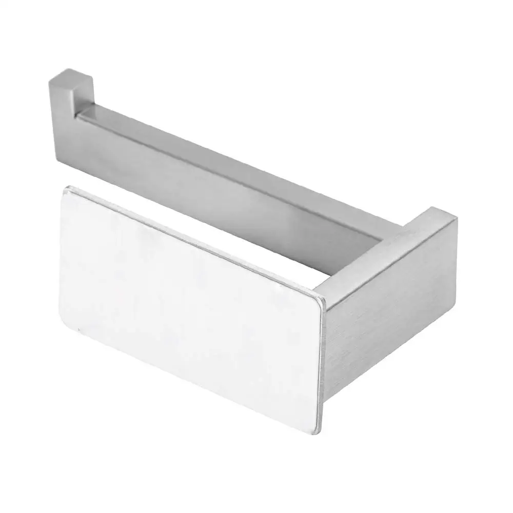 ZUNTO Toilet Paper Holder With Hook For Toilet Paper Towel Holder Stand 304 Stainless Steel Kitchen Paper Holder  Self-Adhesive