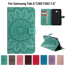 Модный чехол-накладка для samsung Galaxy Tab A A6 7,0 T280 T285 SM-T285 7,", Чехол Smart Cover Funda, кожаный чехол-подставка для планшета