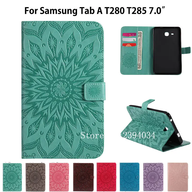 Модный чехол для Samsung Galaxy Tab A A6 7 0 2016 T280 T285 с подставкой из кожи умный планшета