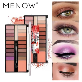 

MENOW Professional Eye Shadow Makeup Palette Waterproof Eyeshadow Shiny Matte Shadow Palette Cosmetic Women Beauty Maquiagem