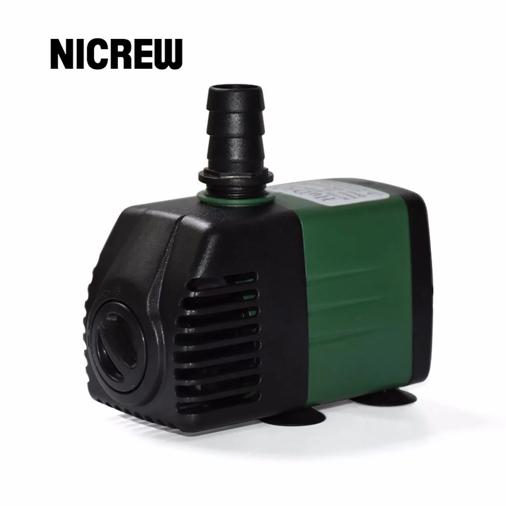 

Nicrew 110-240V 1500L/H 25W Submersible Water Pump For Pond Aquarium Indoor Outdoor Water Garden Fish Tank 1.5M Power Cord