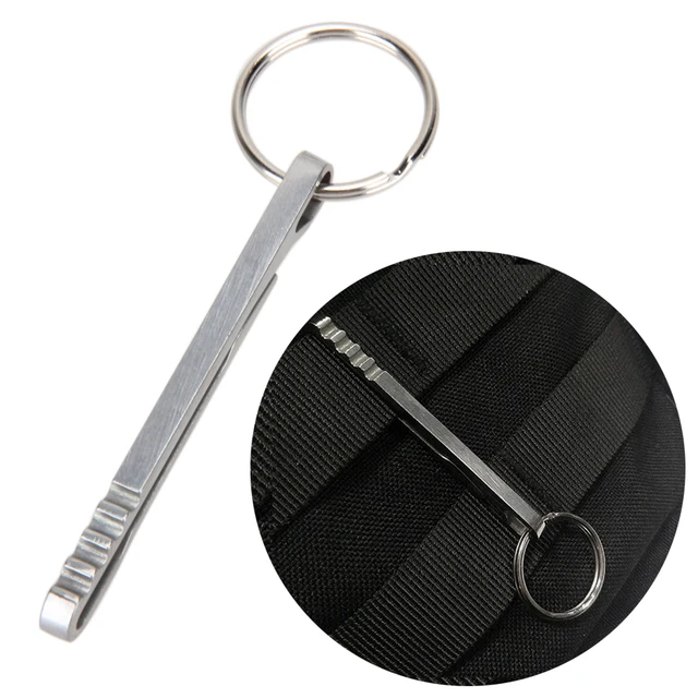 Outdoor EDC Keychain Multi Tools Alloy Key Chain EDC Clip Clamp Clasps for Camping Travling Camping Survival Gear
