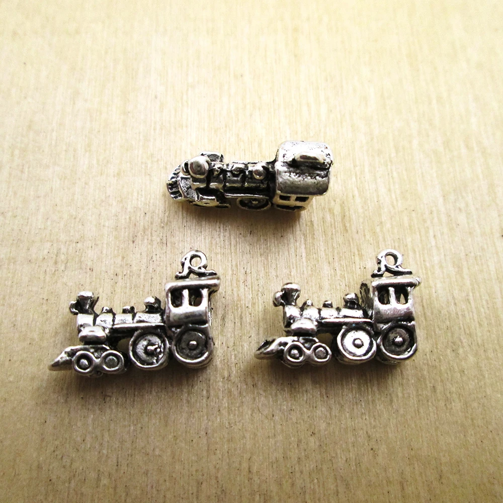 15 шт.-подвесок 11x17mmTrain маленькие подвески для локомотива DIY ожерелье/браслеты