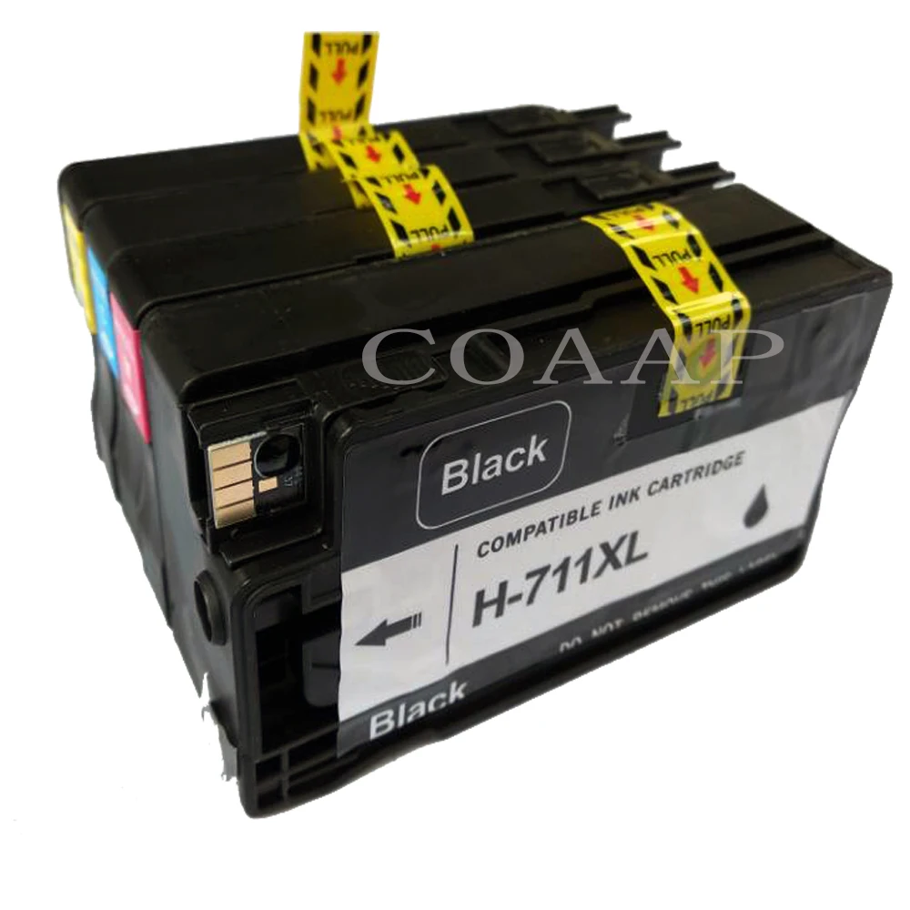 

4 Compatible ink Cartridge for hp 711 XL BK C M Y for HP DesignJet T520 T120 For HP T 120 / 520 inkjet Printer