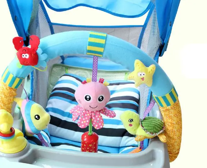 Sozzy Младенческая коляска игрушки 0-12 месяцев для детей милая новорожденная подвесная погремушка для малышей мобильное кольцо кровать колокольчик мягкая кровать коляска баб музыкальная игрушка