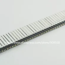 4 шт. 2,54 мм Шаг 0,10" разъем для печатных плат розетки круглый сосуд контакт в квадрате шпильки SIP полосы 17,8 мм Высота через отверстия