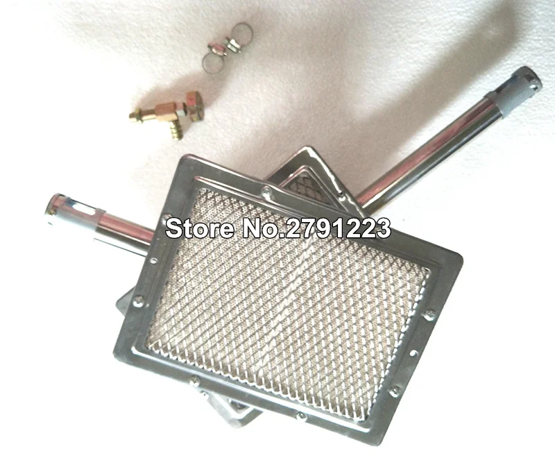Barbecue BBQ infrared ceramic burner stainless steel ceramics gas burner alumunium plate infrared with nozzle 22*17