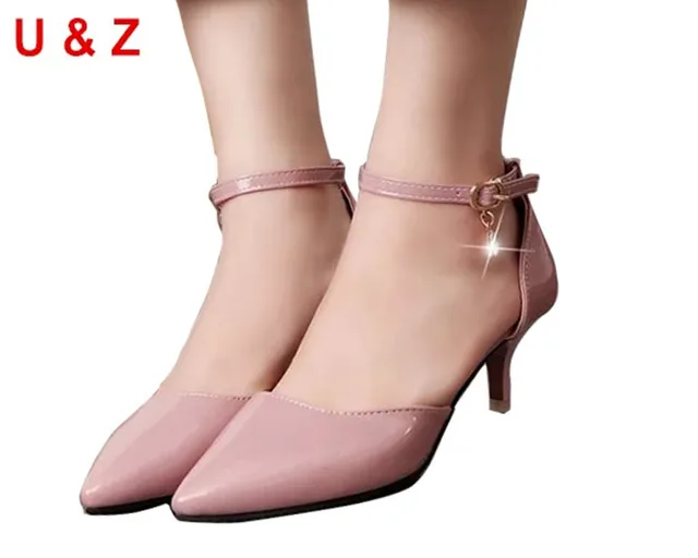 Lovely Pointy Toe Patent Leather Kitten Heels Grey Red Young Lovely Pointy Toe Patent Leather Kitten Heels Grey Red Young Las