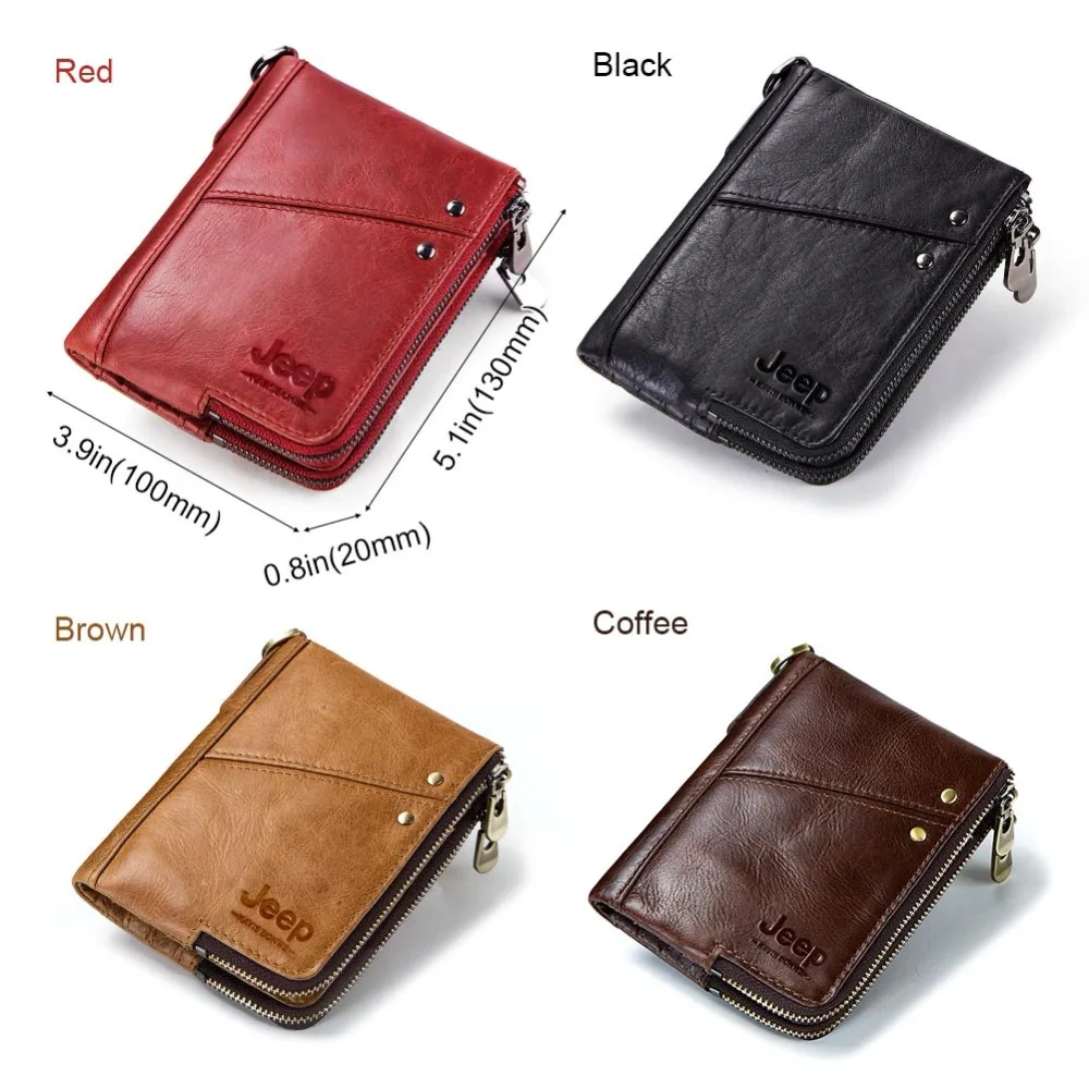 Free Engraving Cowhide Genuine Leather Wallet Men Coin Purse Small Mini Card Holder Vintage PORTFOLIO Portomonee Male Chain