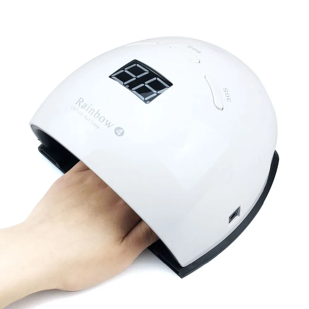 Conduziu a Lâmpada Secador de Unhas uv do Unha Novo Sensor Automático Profissional Pedicure Manicure Secador Luz Máquina Arte Ferramentas 2019 48 w Rainbow4 7 uv do prego rainbow4 secador de unhas