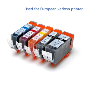 

UP 5pcs PGI520 cli521 Compatible ink cartridge for Canon MP540 MP550 MP560 MP630 MP640/MP980 MP990 MX870 IP3600 IP4600 IP4700