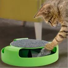 Free Shipping Cat Rotary Table Newest Pet Supplies Shops For Cat Toy Amusement Play Catching Mice Games Disk Play Activity