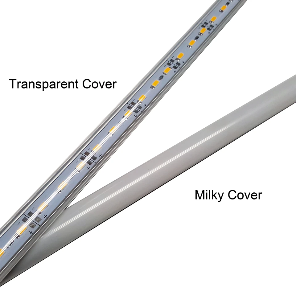 10 шт 50 см DC12V 5730 светодиодный жесткий Светодиодные ленты светодиодный бар свет 5730 5630 с U алюминиевый корпус + крышка ПК