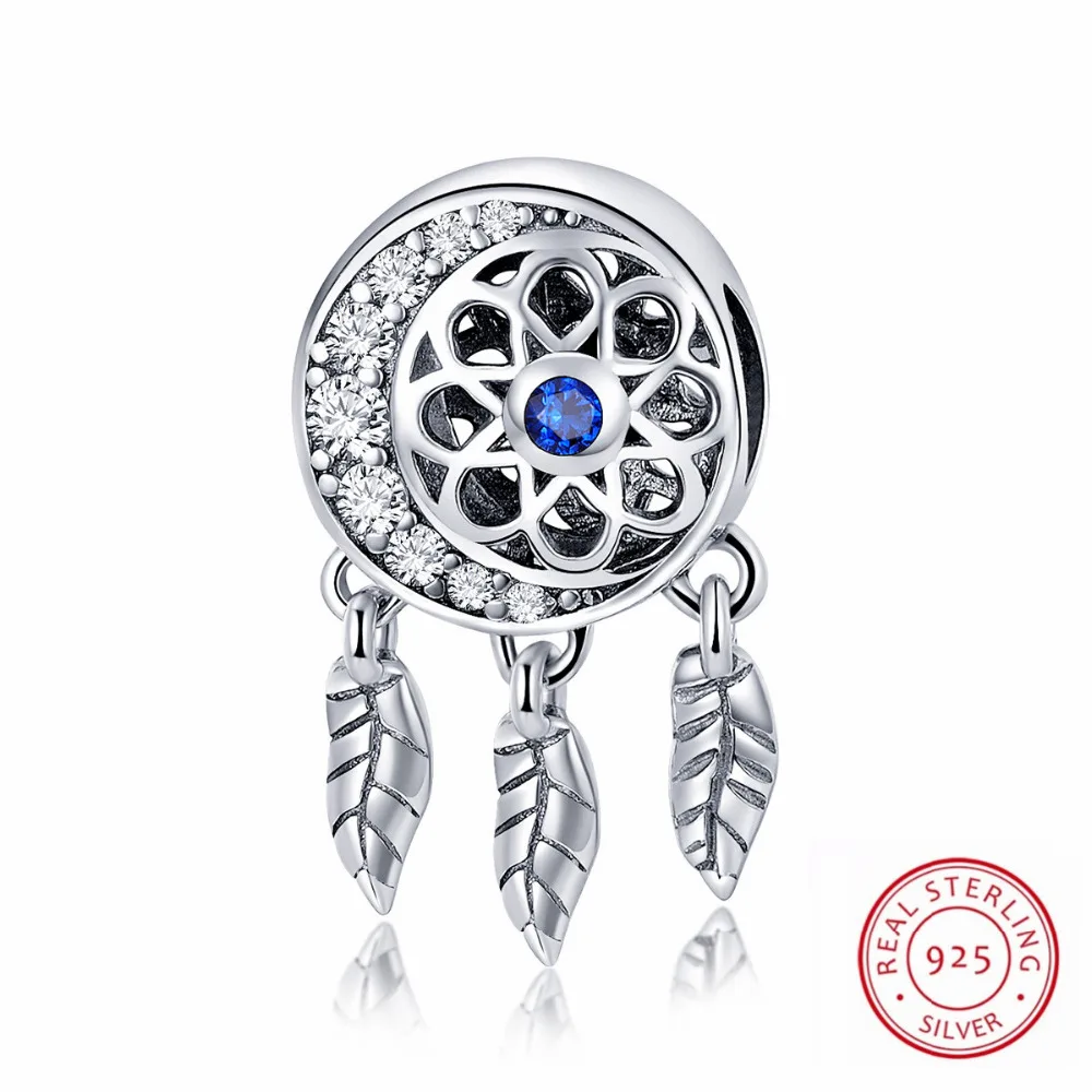 

Beautiful Dreamcatcher Charms Beads fit Genuine 925 Sterling Silver Charm Bead Bracelet Necklace DIY Encantos Jewelry Gift