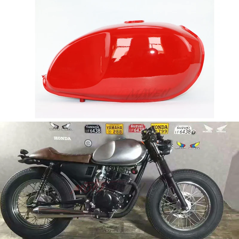 CAFE RACER Mutt Mash Motocycle Modified Fuel TANK CG XF125 RED Vintage Retro Cafe Racer Fuel