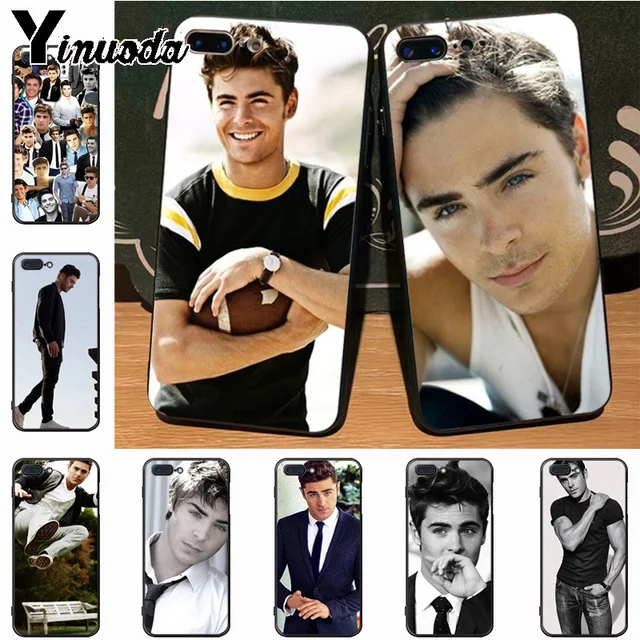 Yinuoda Zac Efron Cute Phone Accessories Case For Iphone 7plus X 6