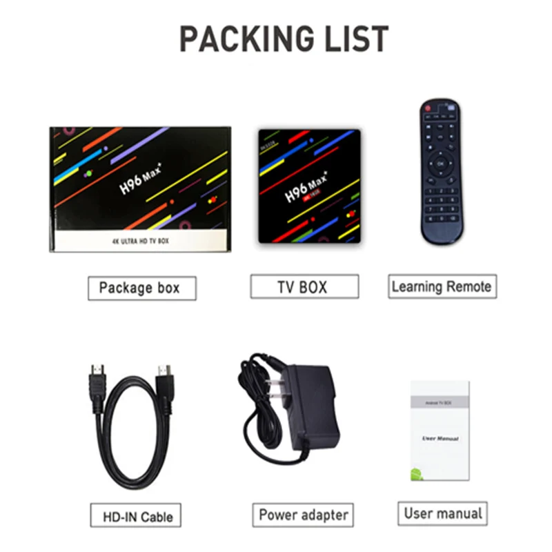 H96 MAX + Android 9 0 ТВ коробка USB3.0 2 Гб Оперативная память 16 Встроенная 4G WI FI 4 K видео
