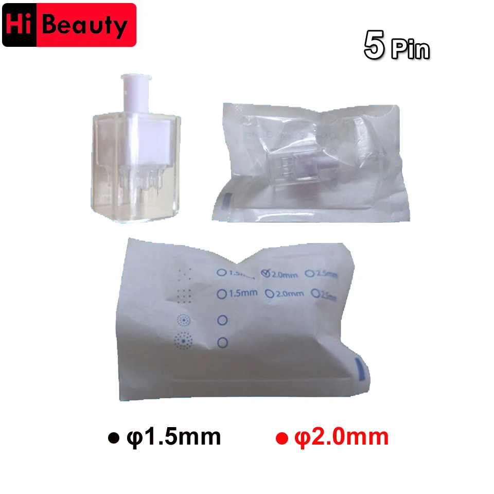 

HiBeauty 1PC Disposable Water Light 5 Pin 3D Crystal Manual Injection Needle For EZ Injector Hand Aesthetic Facial Restoration