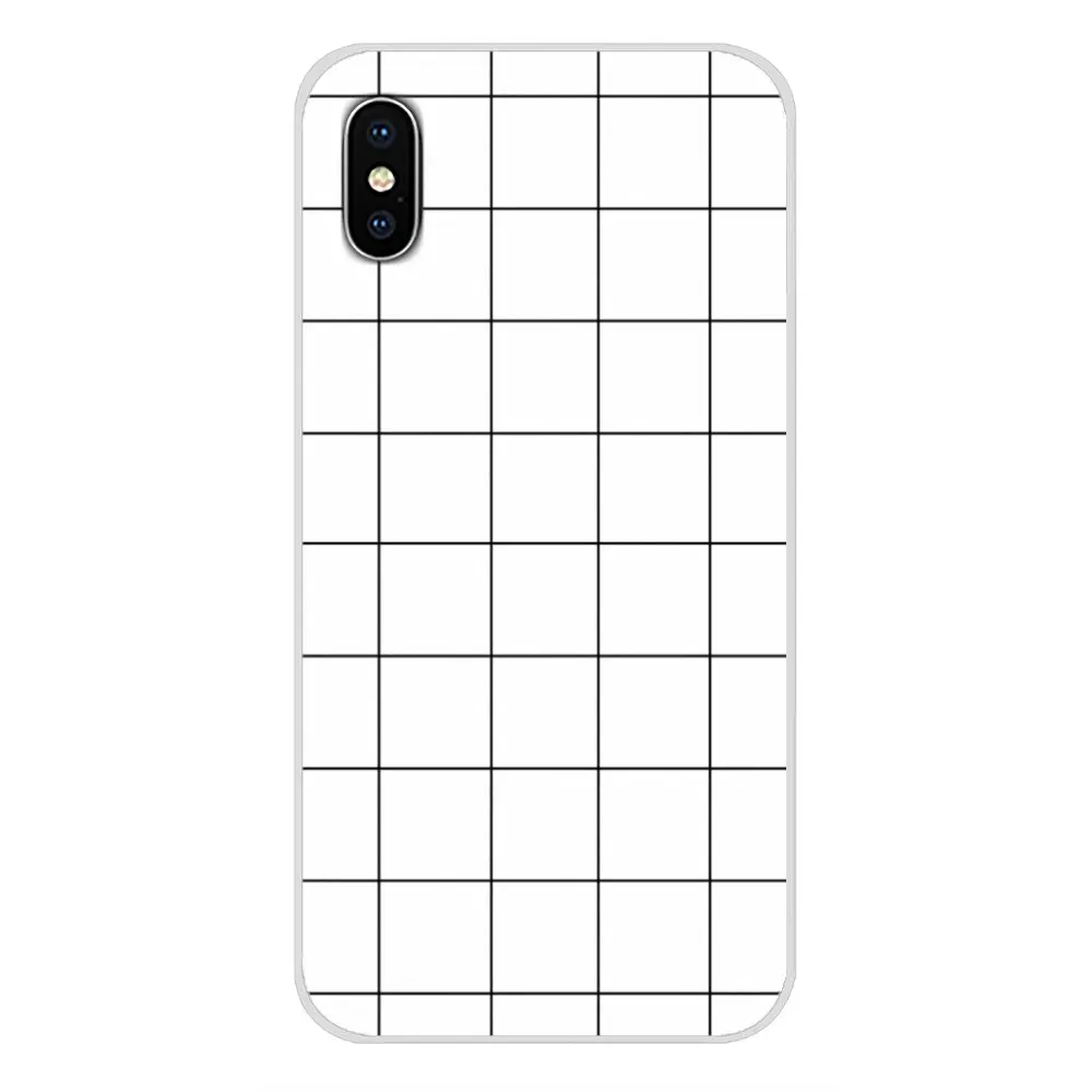 Полосатая черно-белая клетка для Motorola Moto x4 E4 E5 G5 G5S G6 Z Z2 Z3 G3 G2 C играть плюс аксессуары для телефона чехлы