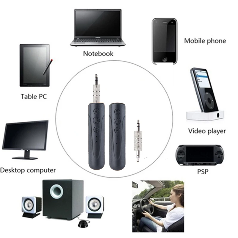 Bluetooth приемник 4 2 Aux 3 5 мм аудио рецептор беспроводной адаптер конвертер для
