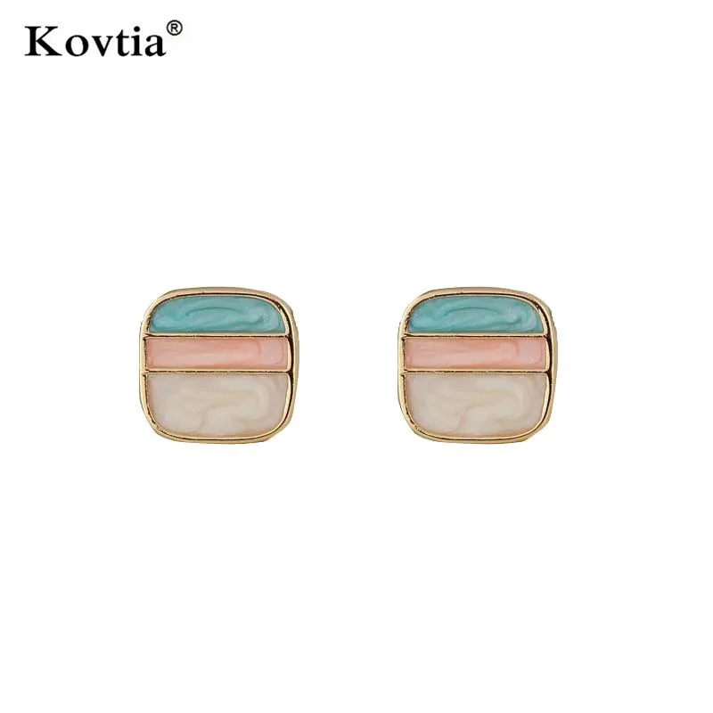Kovtia Simple Design Earrings Without Pierced Square Clip On Non Ear Hole Earring | Украшения и аксессуары