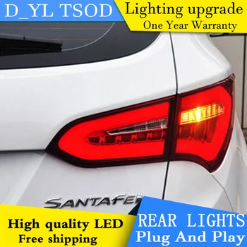 

D_YL Car Styling for IX45 LED Tail Lights 2014 New Santa Fe IX45 Tail Light Rear Lamp DRL+Brake+Park+Signal