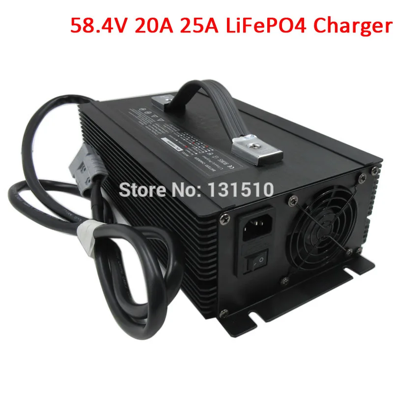 1500W 48V 20A LiFePO4 Батарея Зарядное устройство 58,4 V 20A/58,4 V 25A используется для 48V 16S LiFePO4 RV электронвольтный блок питания для Батарея пакет DHL