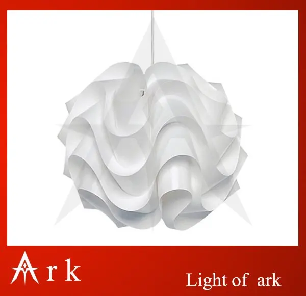 

ark light copy design New Modern 32cm White ACRYLIC WAVE BALL Pendant Lamp Lighting Fixture free shipping