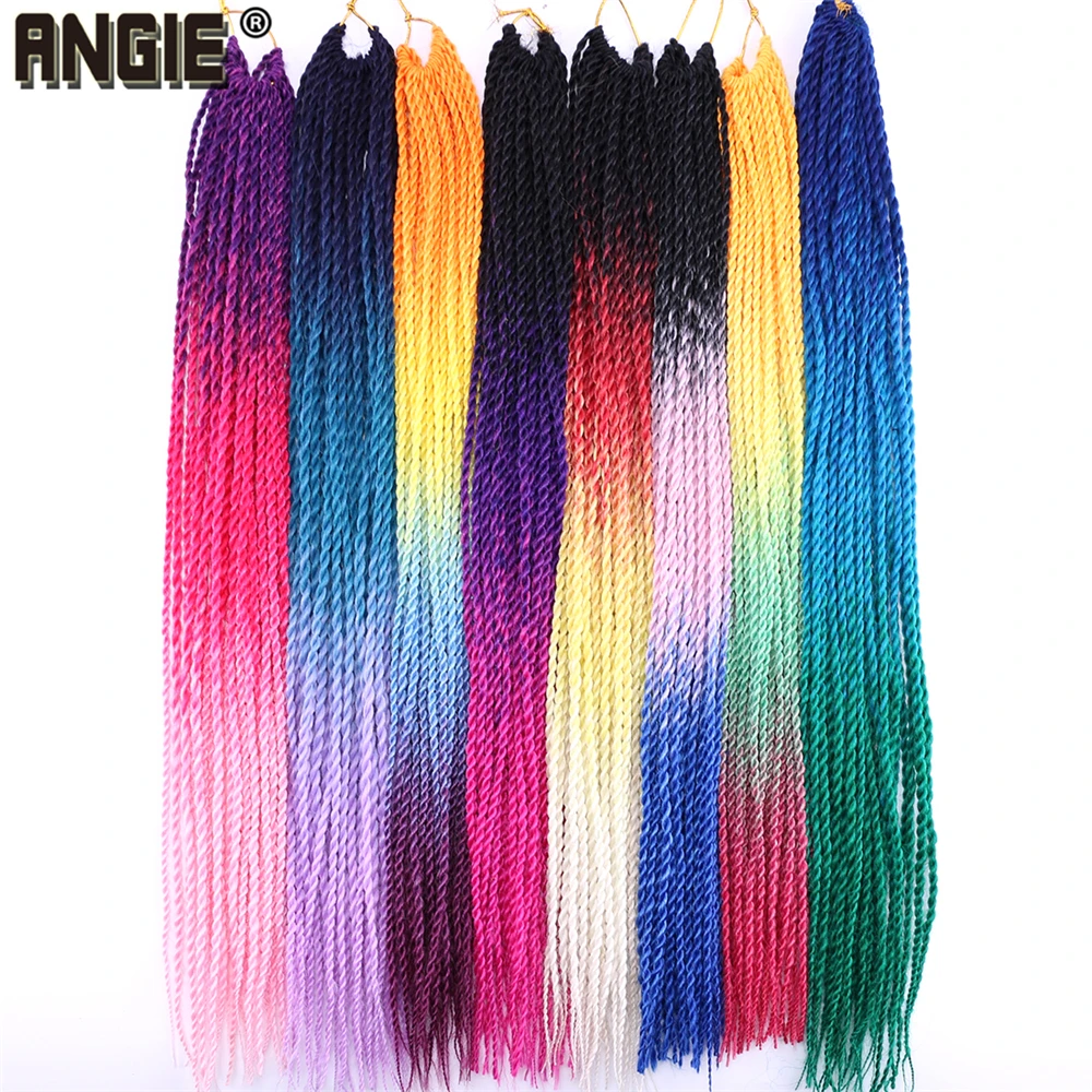 Crochet Braiding Hair 22 Inch Senegal Twist High Temperature Synthetic Hair Braid Three Tone Ombre Color Crochet Braids Crochet Braiding Hair 22 Inch Senegal Twist High Temperature Synthetic Hair Braid Three Tone Ombre Color Crochet Braids