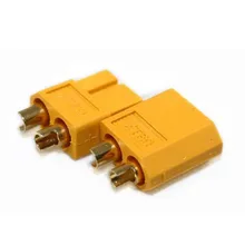 Envío gratis 1 Par (2 unids) chapado en Oro XT60 XT-60 Masculino Femenino Bullet Conectores Enchufes Para RC Lipo batería