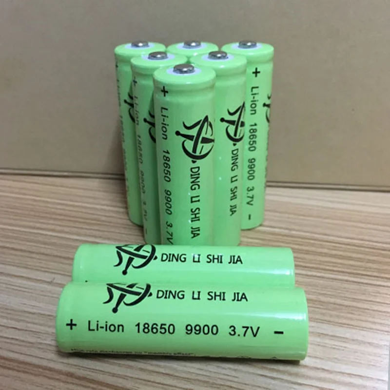 DING Ли Ши Цзя XL 6 шт 18650 3 7 v 9900 литий ионный аккумулятор высокой емкости литиевая