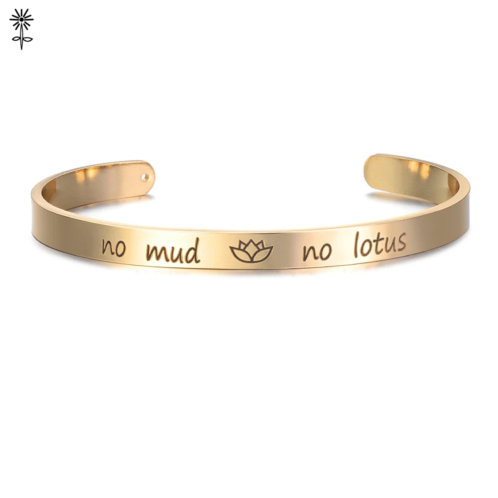 10pcs Carved Letters Inspiring Bangles Bracelets Stainless Steel 10pcs Carved Letters Inspiring Bangles Bracelets Stainless Steel Silver Color Cuff Jewelry For Women In From