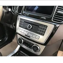 Car Styling Car CD Adesivi Pannello di Aria Condizionata Interruttore Pannello di Rivestimento copertura Per Mercedes Benz ML X166 GLE Coupe C292 GLS Veicolo